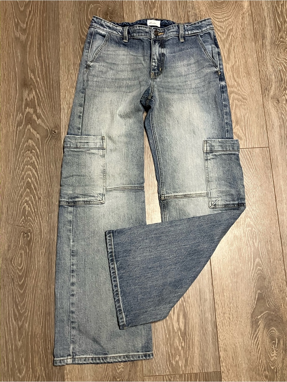 KanCan Highrise Wide leg Cargo Trouser Jeans